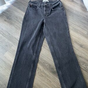 Abercrombie & Fitch High Rise Gray Jeans